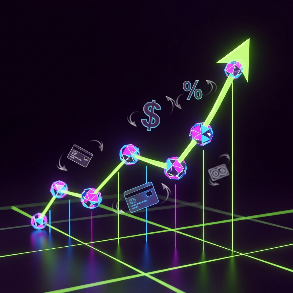 Credit building progress illustration